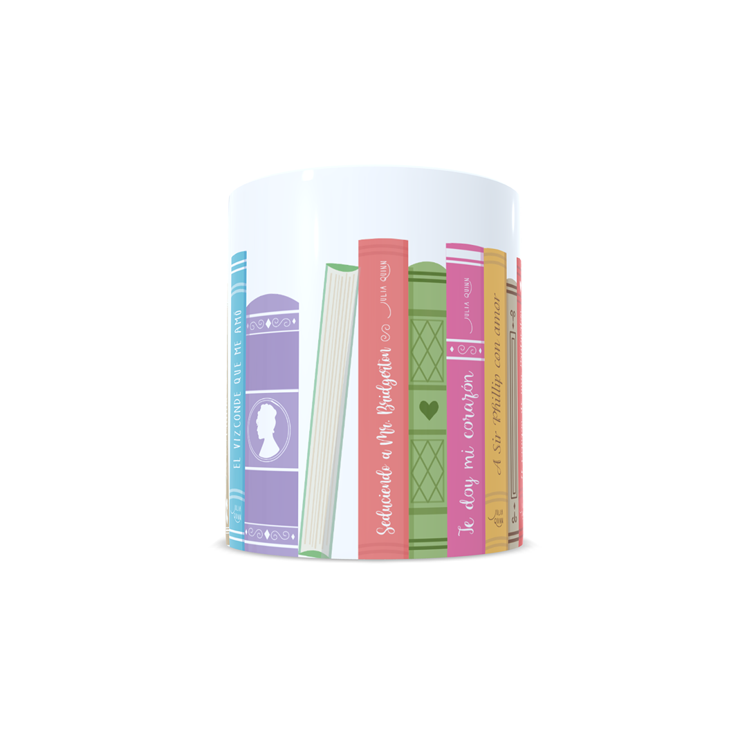 Libreria libros Julia Quinn Los Bridgerton - Taza personalizada