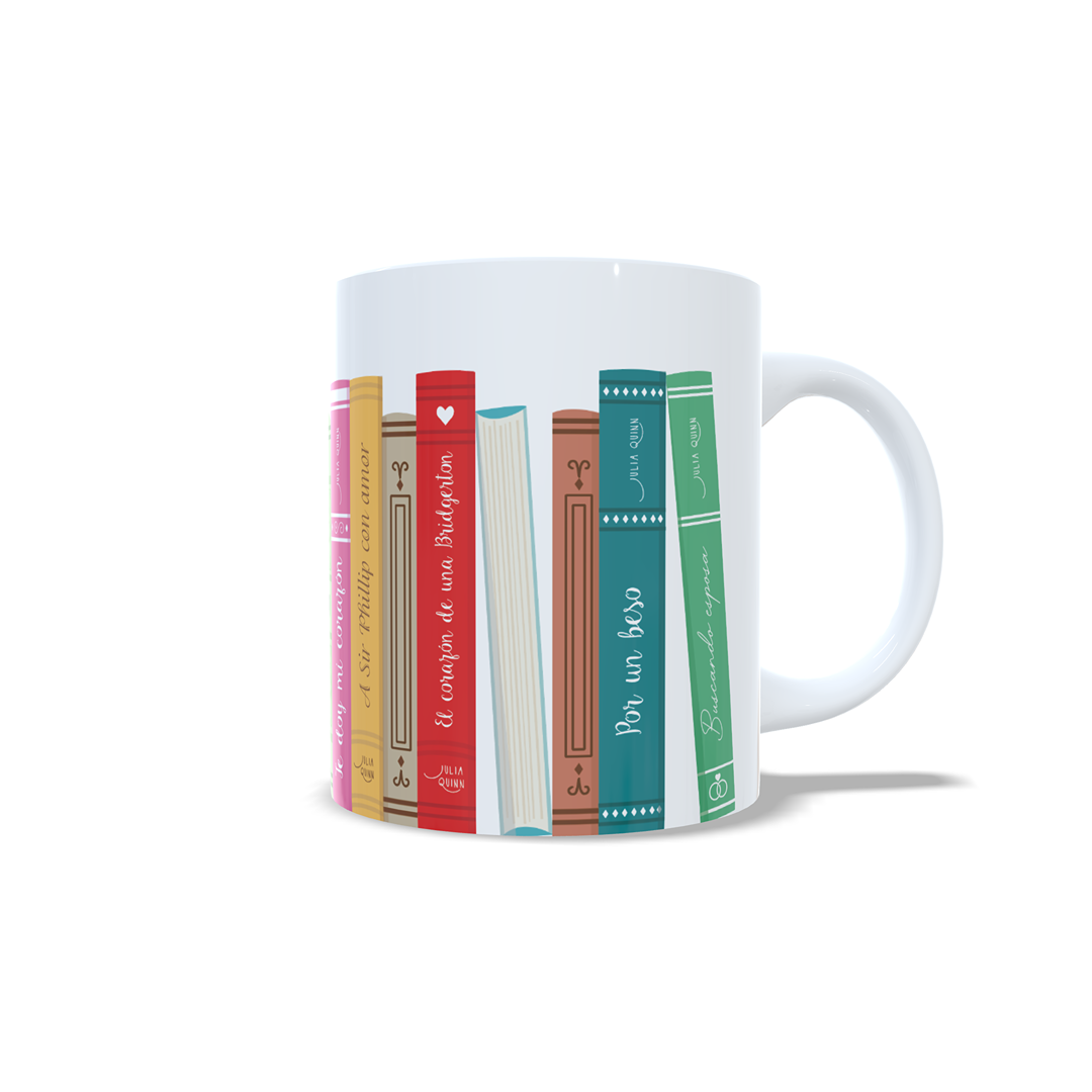 Libreria libros Julia Quinn Los Bridgerton - Taza personalizada