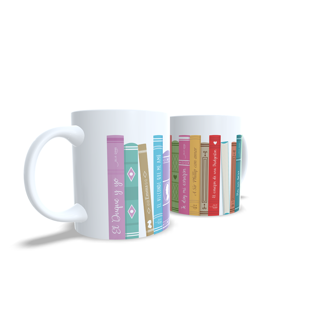 Libreria libros Julia Quinn Los Bridgerton - Taza personalizada