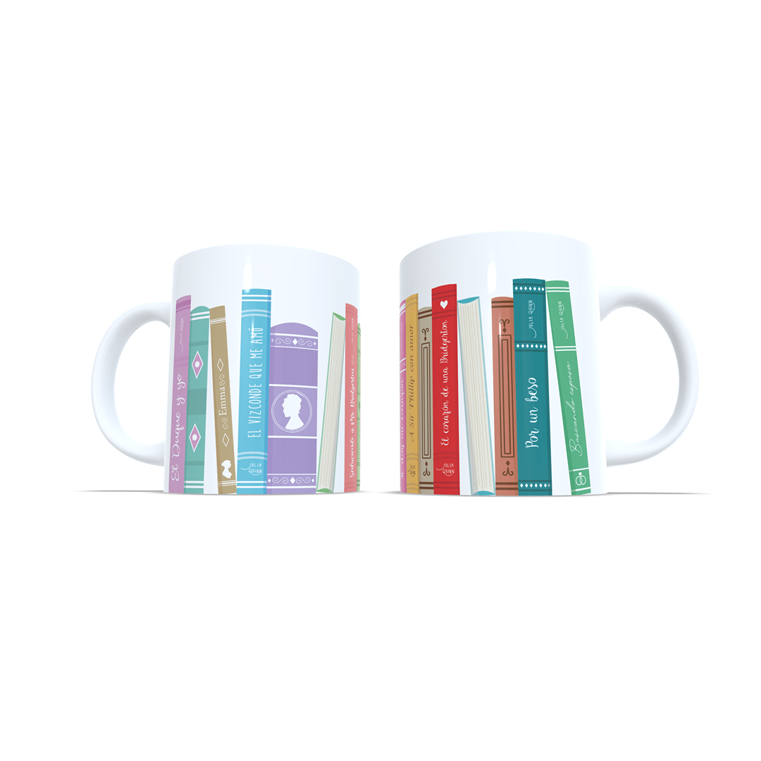 Libreria libros Julia Quinn Los Bridgerton - Taza personalizada