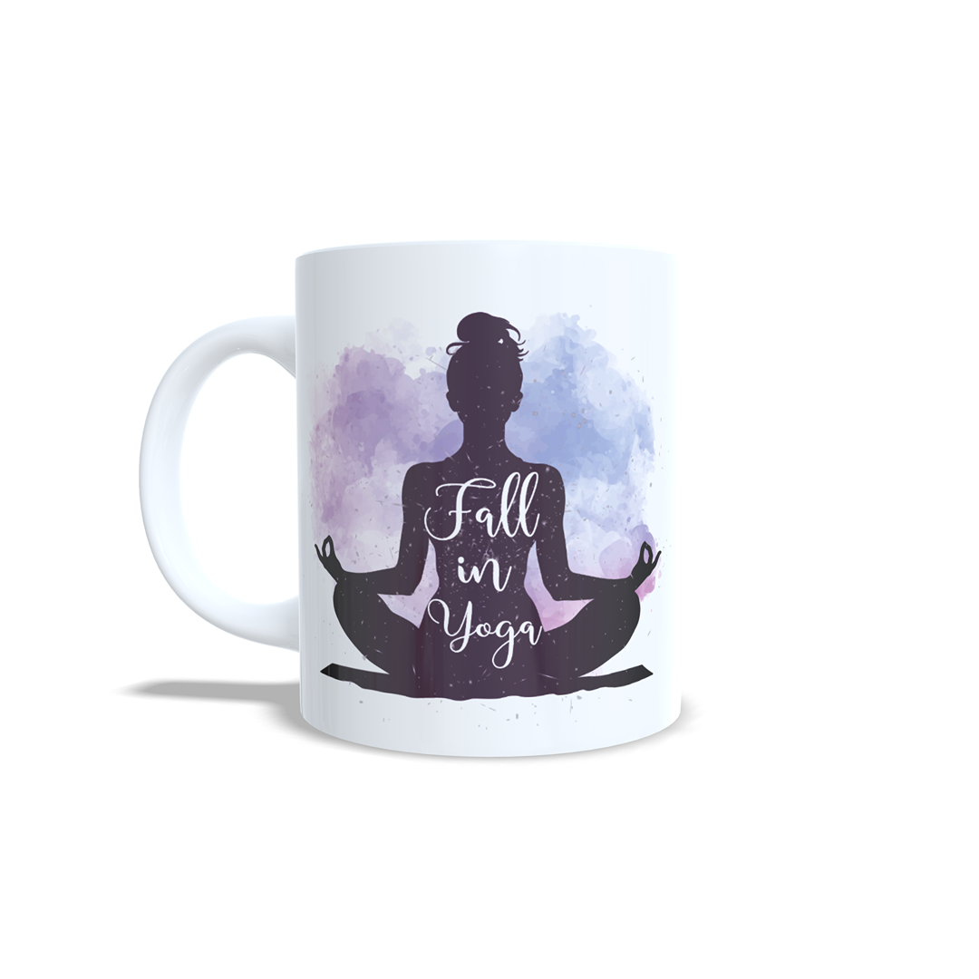 Fall in Yoga Meditación. Shanti, namaste - Taza personalizada