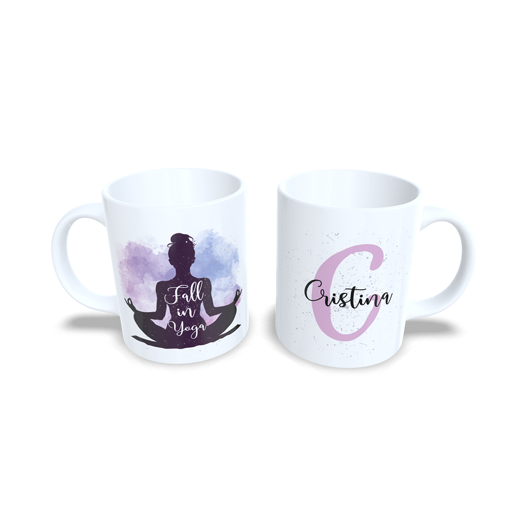 Fall in Yoga Meditación. Shanti, namaste - Taza personalizada
