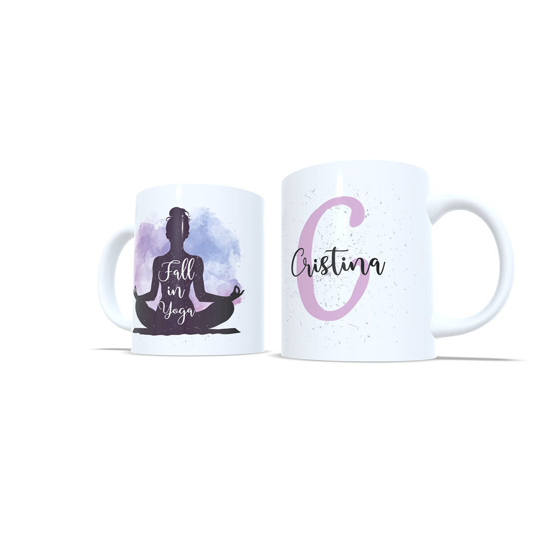 Fall in Yoga Meditación. Shanti, namaste - Taza personalizada