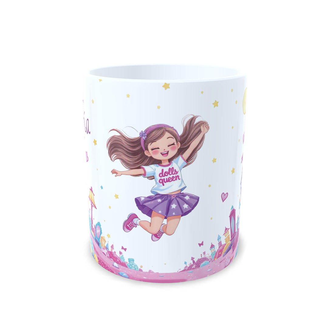 Muñeca Inspiración Barbie "Dolls Queen" - Taza personalizada
