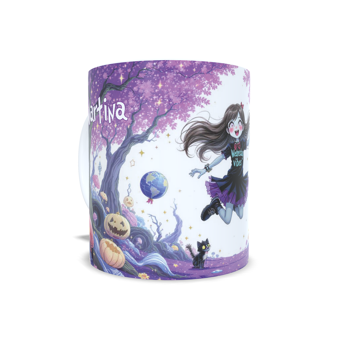 Halloween Inspiración Miercoles Monster high - Taza personalizada