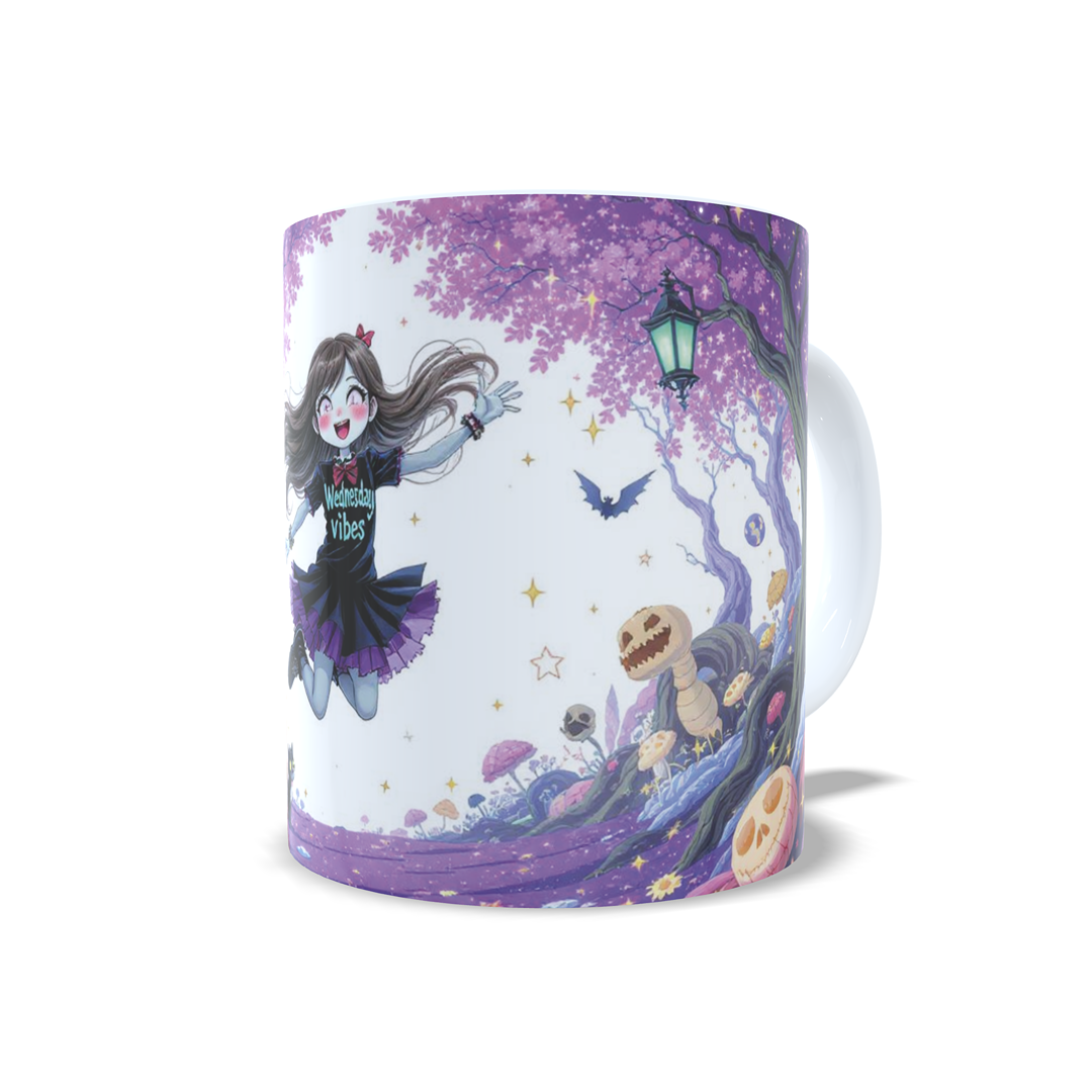 Halloween Inspiración Miercoles Monster high - Taza personalizada