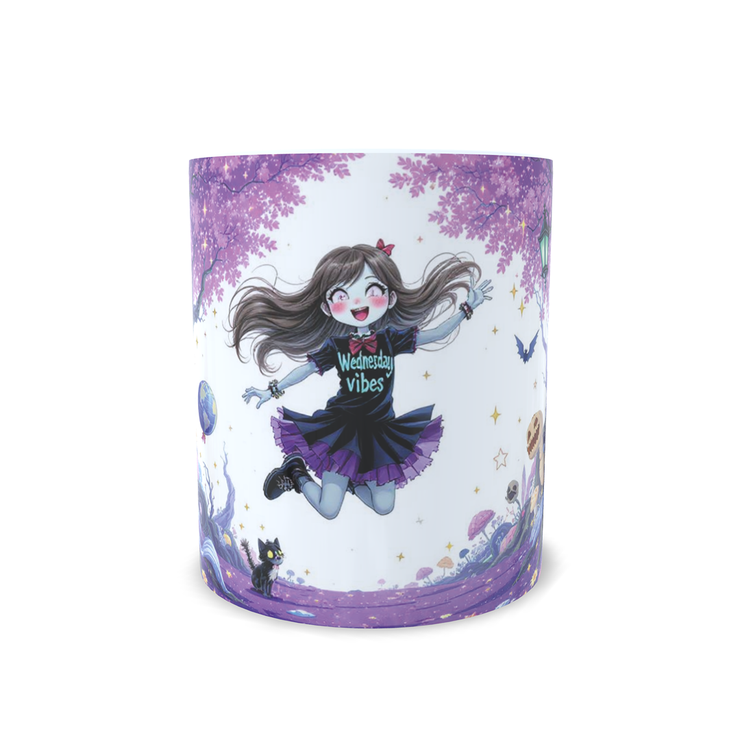 Halloween Inspiración Miercoles Monster high - Taza personalizada