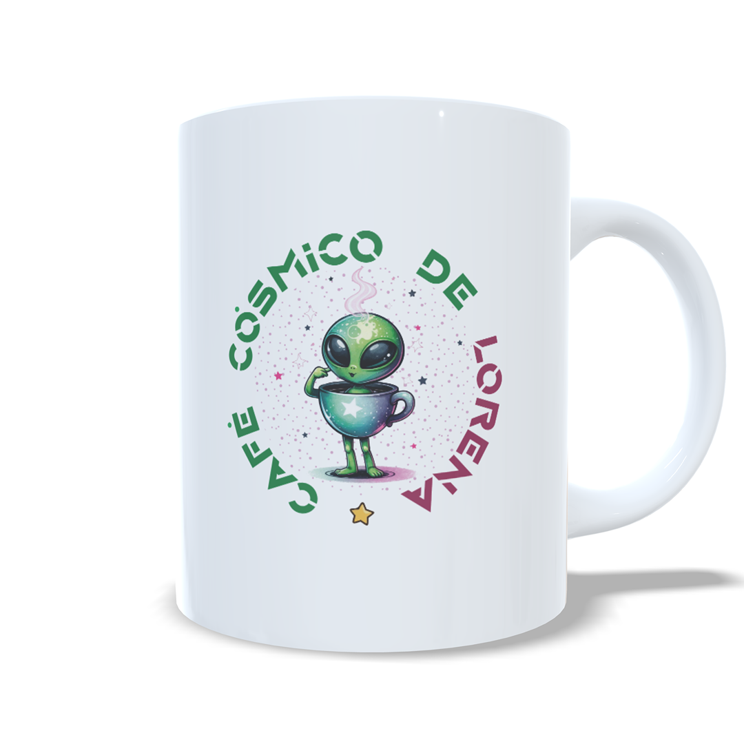 Energia interestelar cafe cosmico - Taza alien marciano extraterrestre