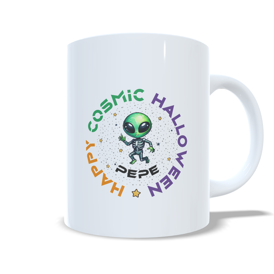 Vengo en son de truco o trato - Taza Halloween alien marciano