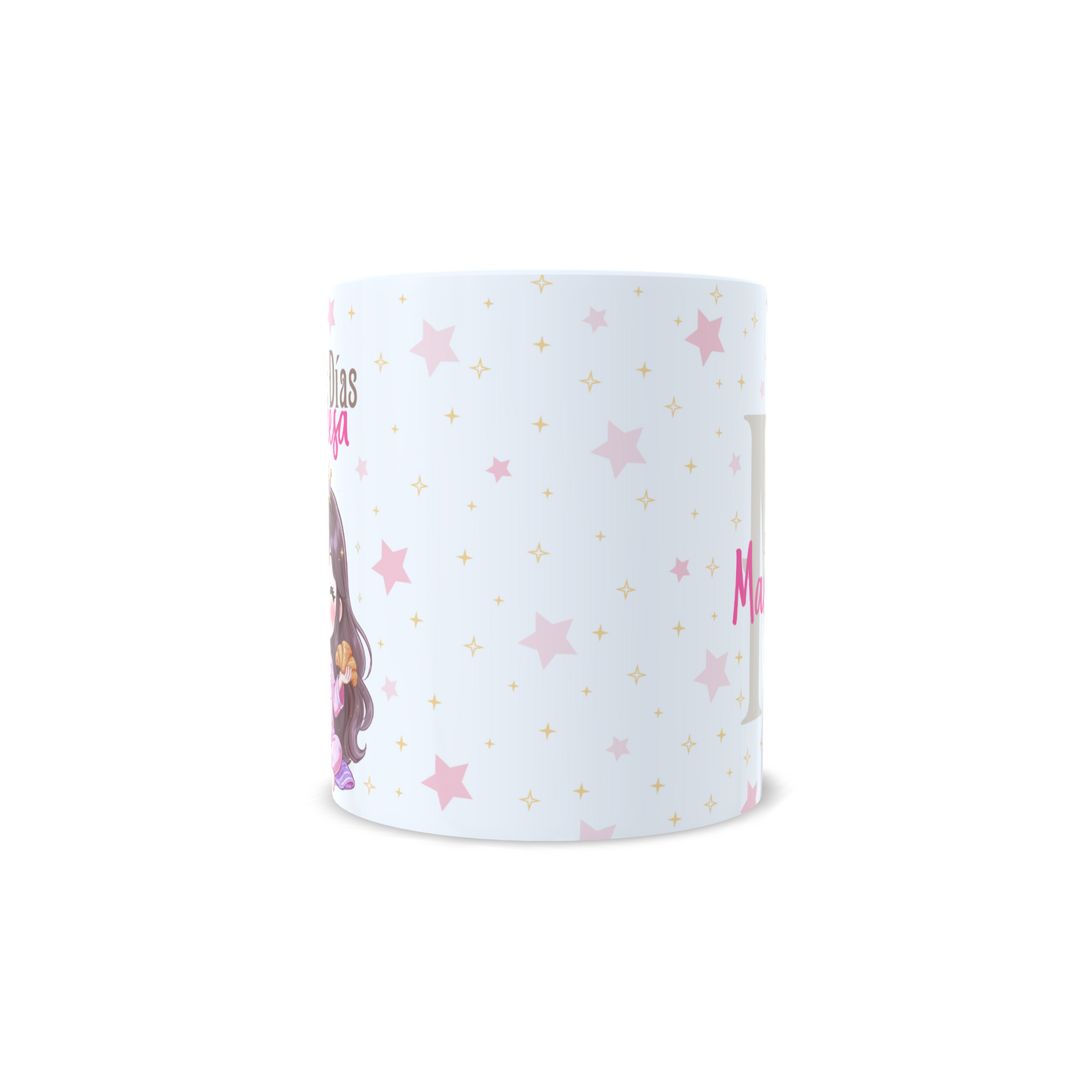 Buenos días princesa kawaii desayuno calentito- Taza personalizada