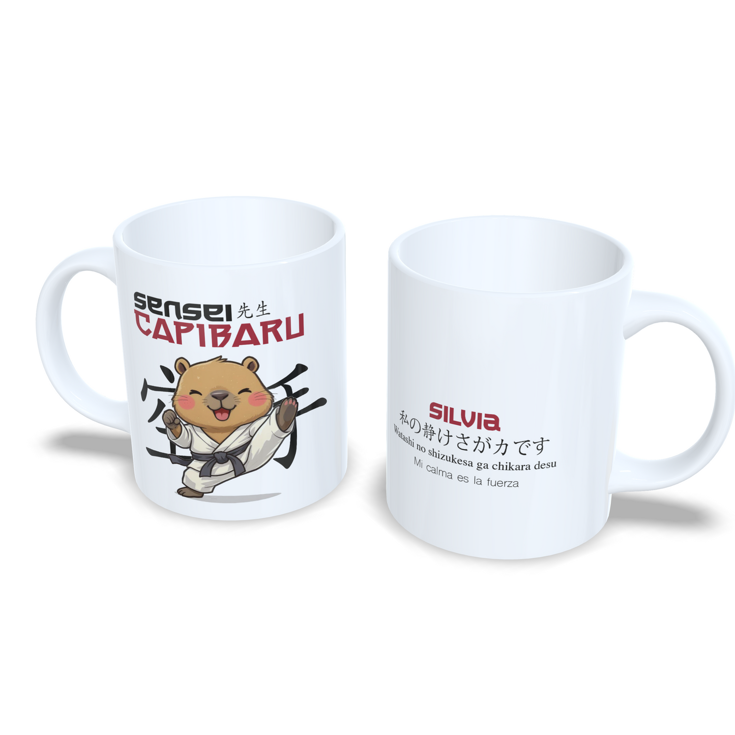 Sensei Capibaru capibara karate karateka - Taza personalizada