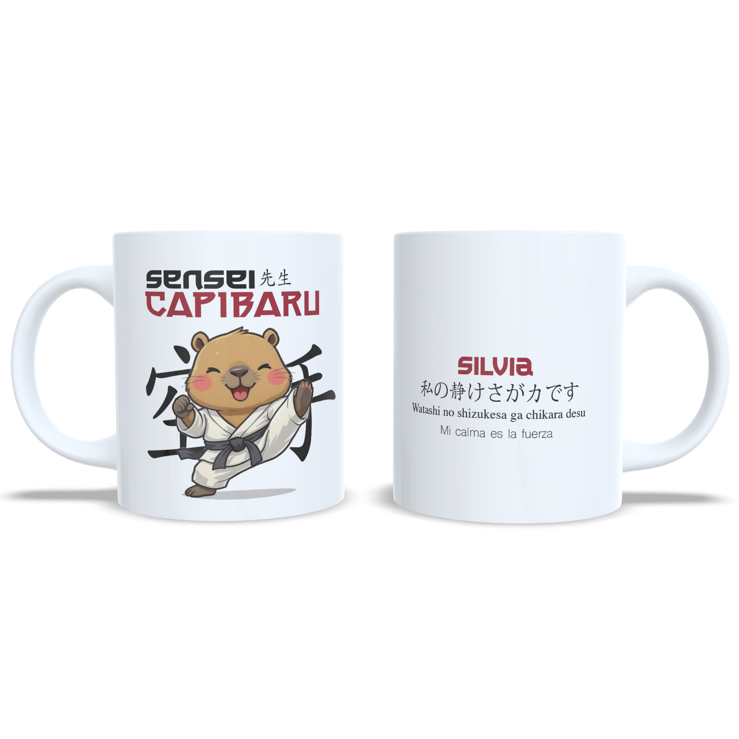 Sensei Capibaru capibara karate karateka - Taza personalizada