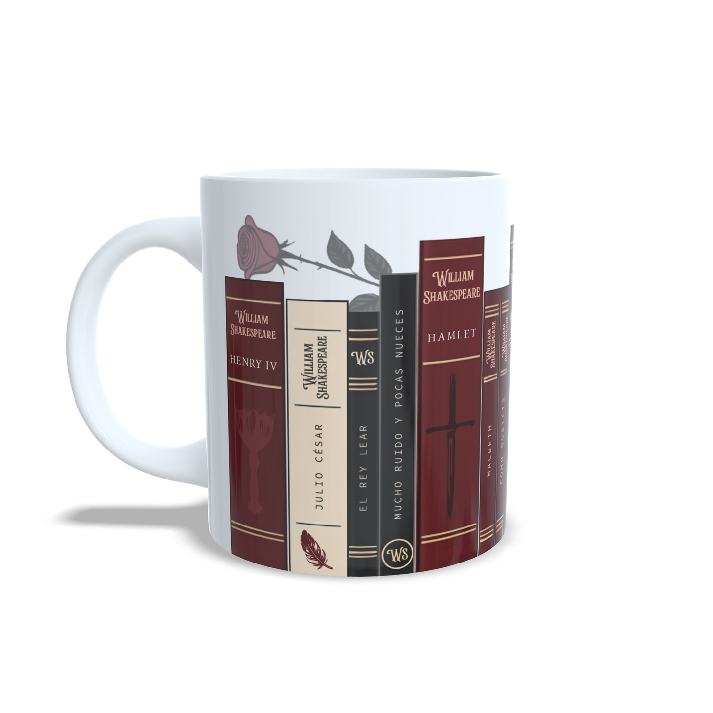 Libreria libros William Shakespeare - Taza personalizada