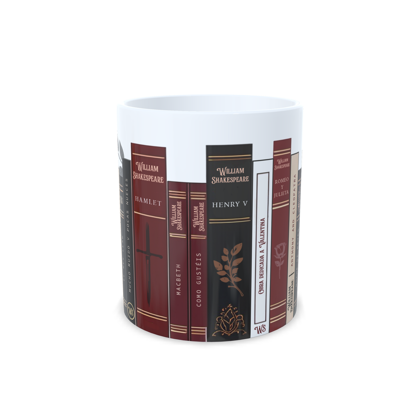 Libreria libros William Shakespeare - Taza personalizada