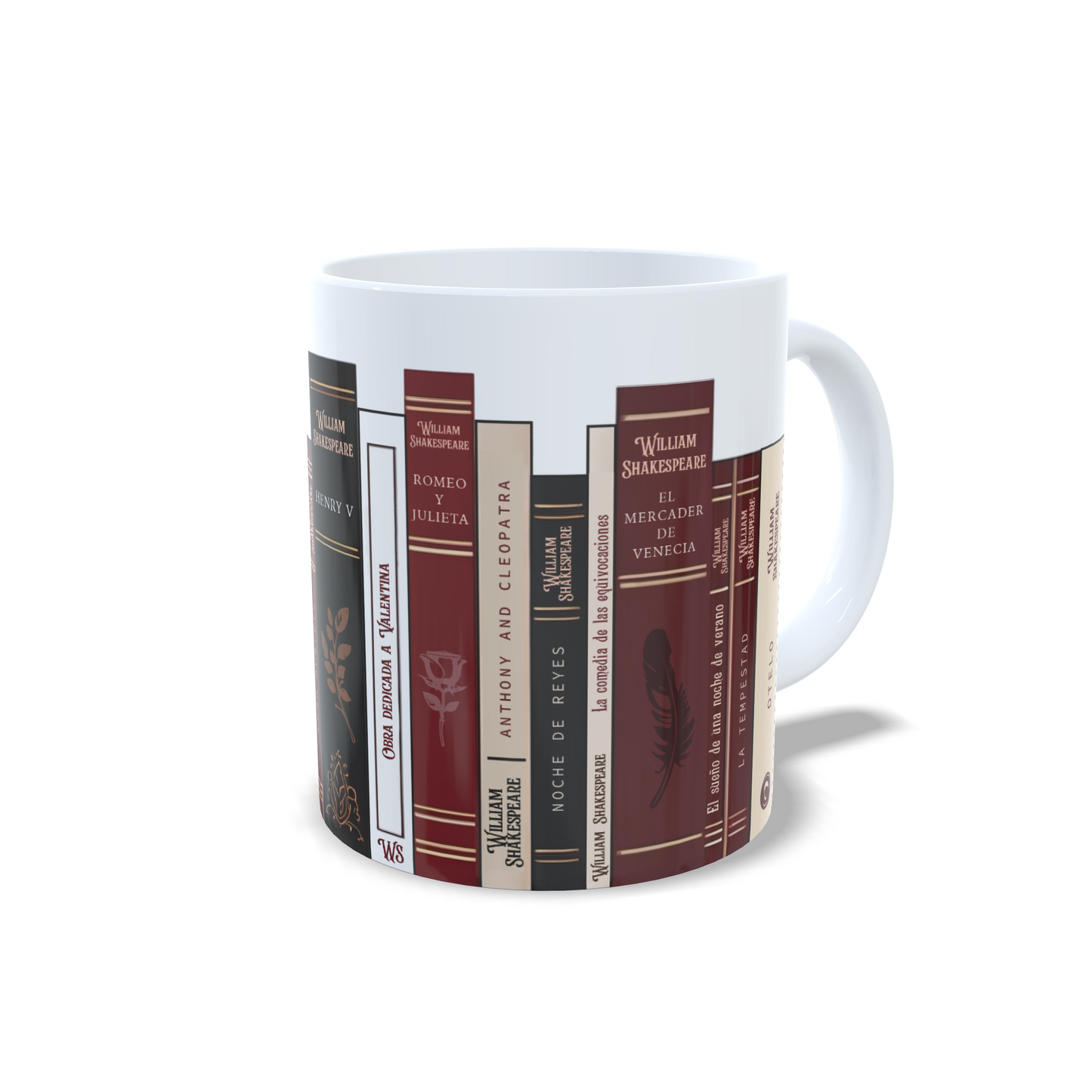 Libreria libros William Shakespeare - Taza personalizada