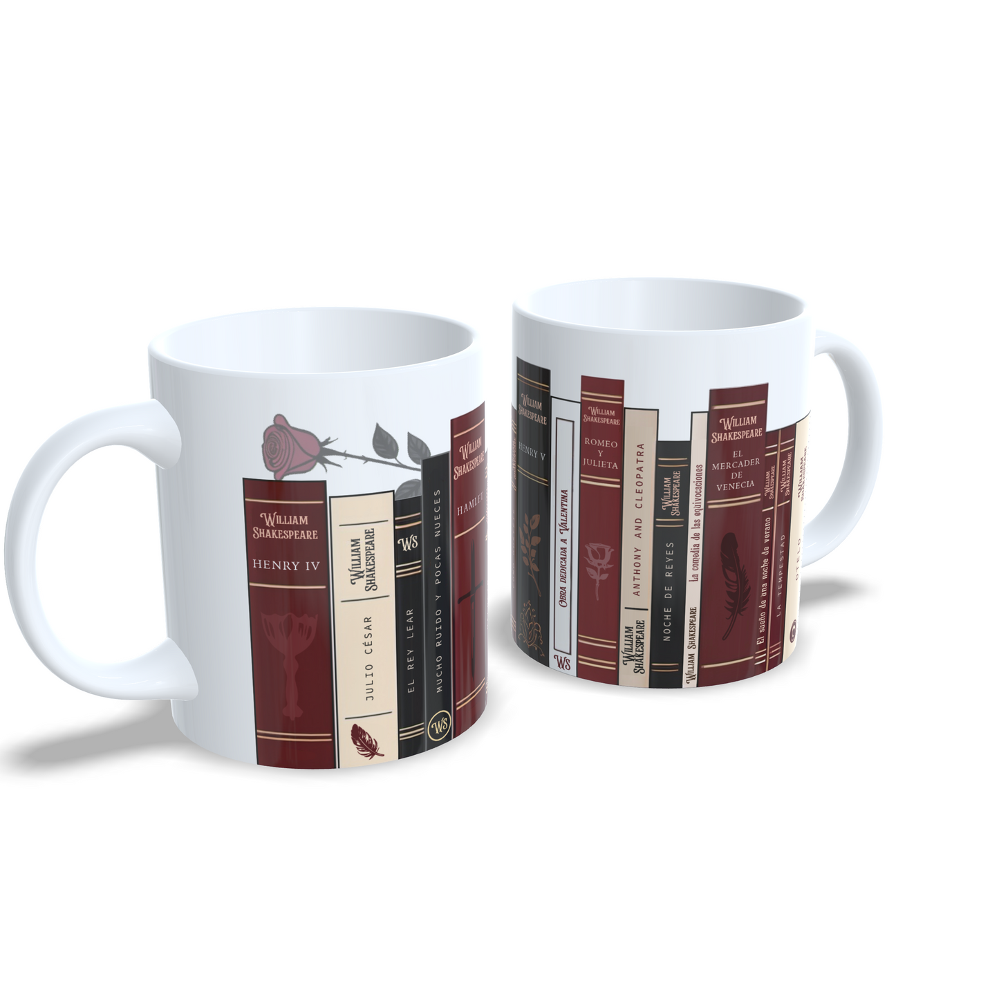 Libreria libros William Shakespeare - Taza personalizada
