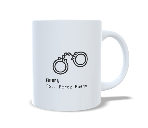 Futuro Policia - Taza personalizada estudiantes