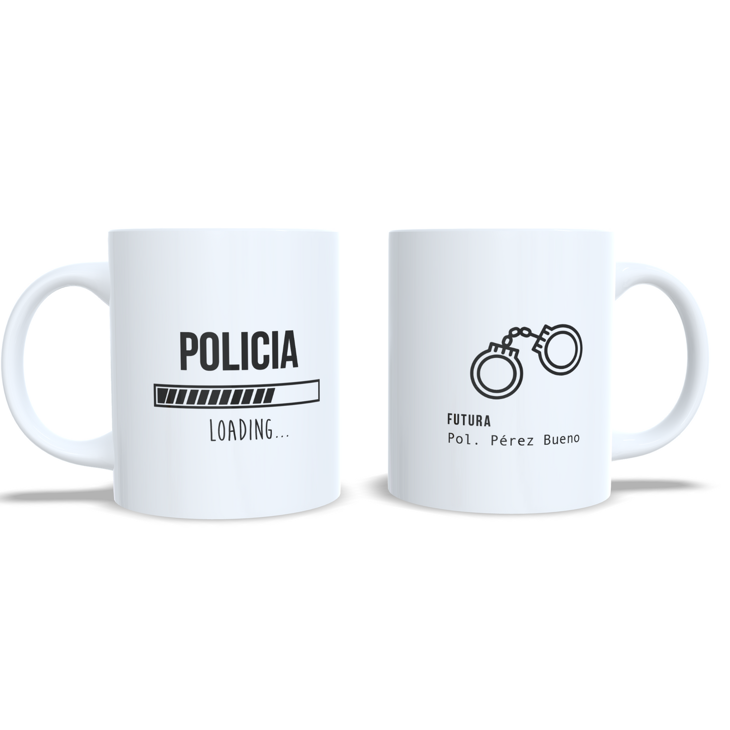 Futuro Policia - Taza personalizada estudiantes