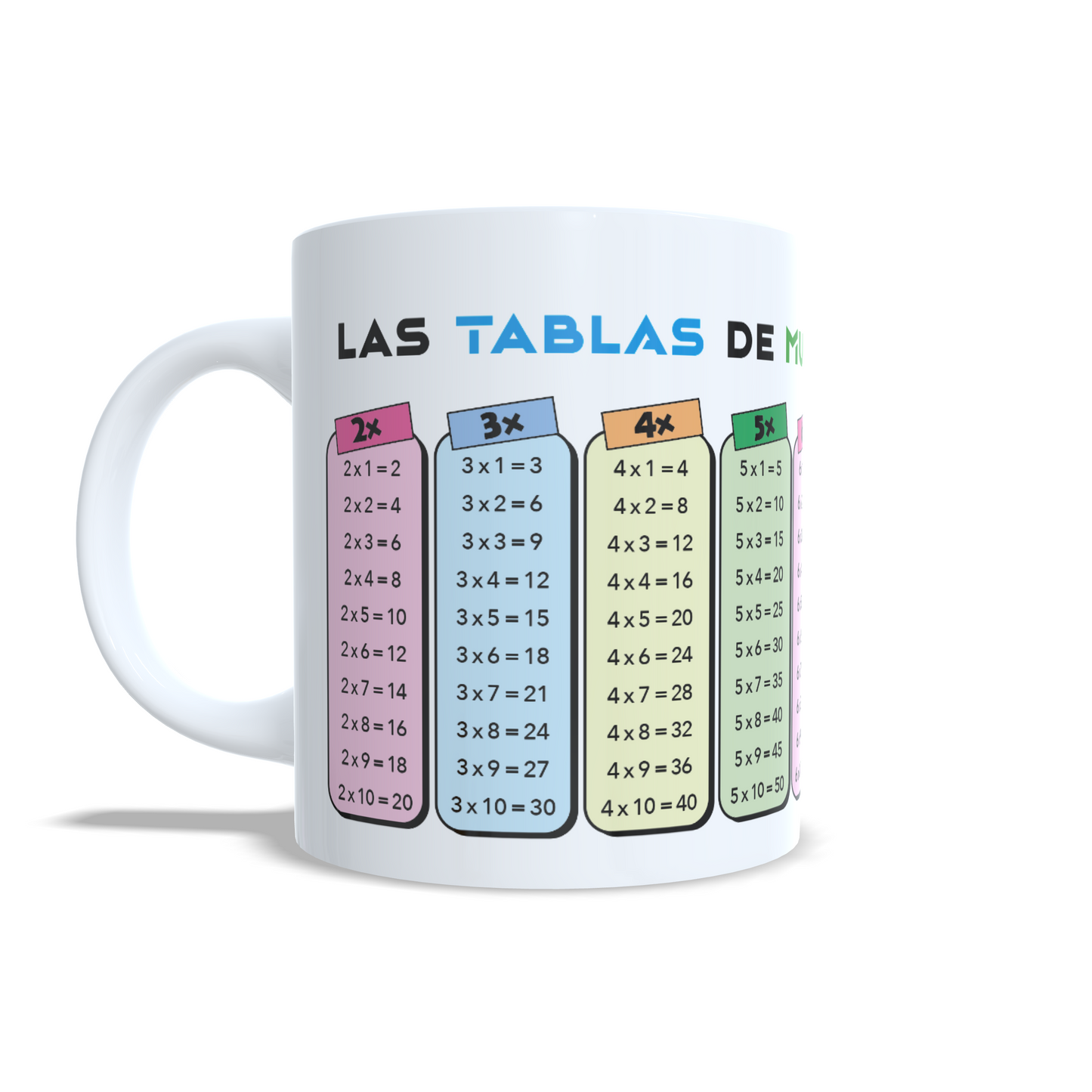 Taza tablas de multiplicar con nombre - Enna Blues (Generica)