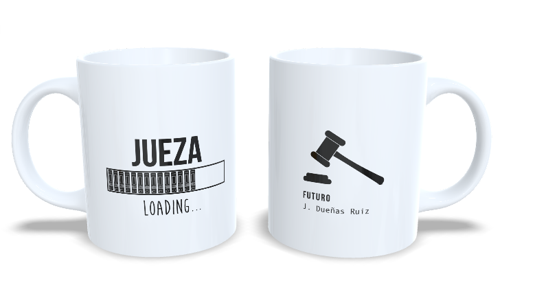 Futuro Juez o Jueza - Taza personalizada estudiantes