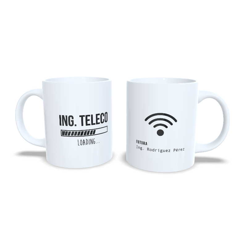 Futuro Ing. Telecomunicaciones Teleco - Taza personalizada estudiantes