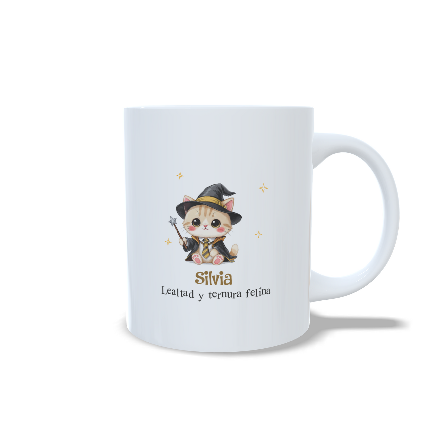 Gatito Casa Miaufflepuff Inspirada en Harry Potter - Personalizada