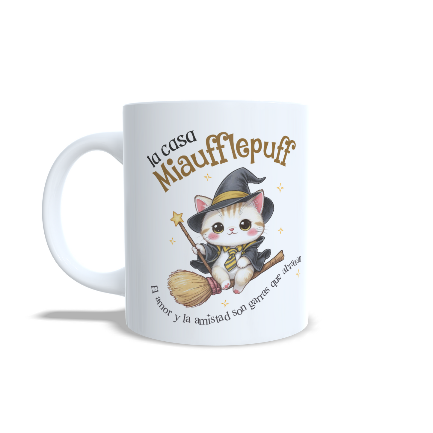 Gatito Casa Miaufflepuff Inspirada en Harry Potter - Personalizada