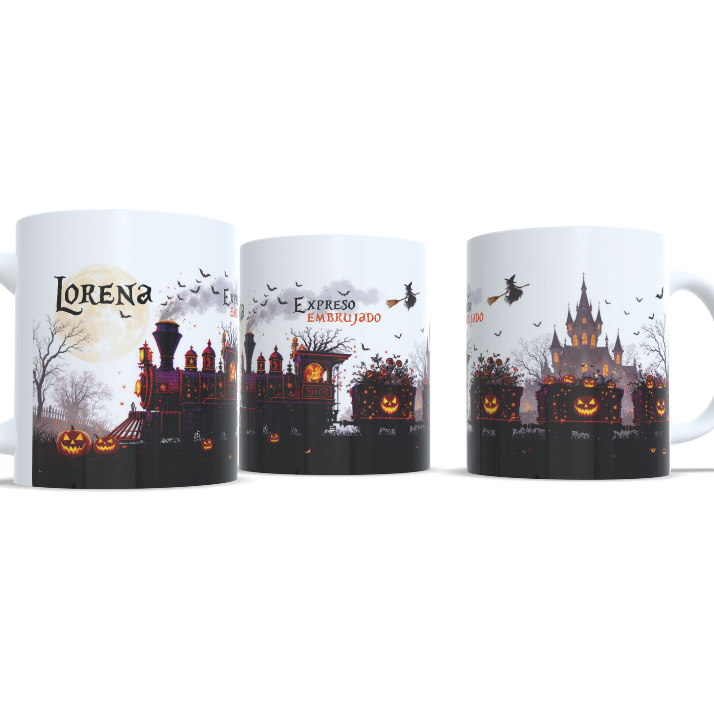 taza personalizada tren halloween enna blues regalos personalizados rivas vaciamadrid bruja truco o trato 8