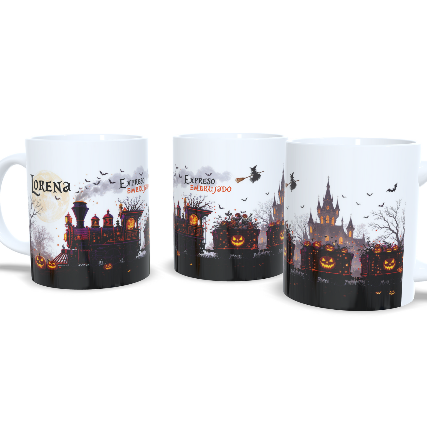 taza personalizada tren halloween enna blues regalos personalizados rivas vaciamadrid bruja truco o trato 7