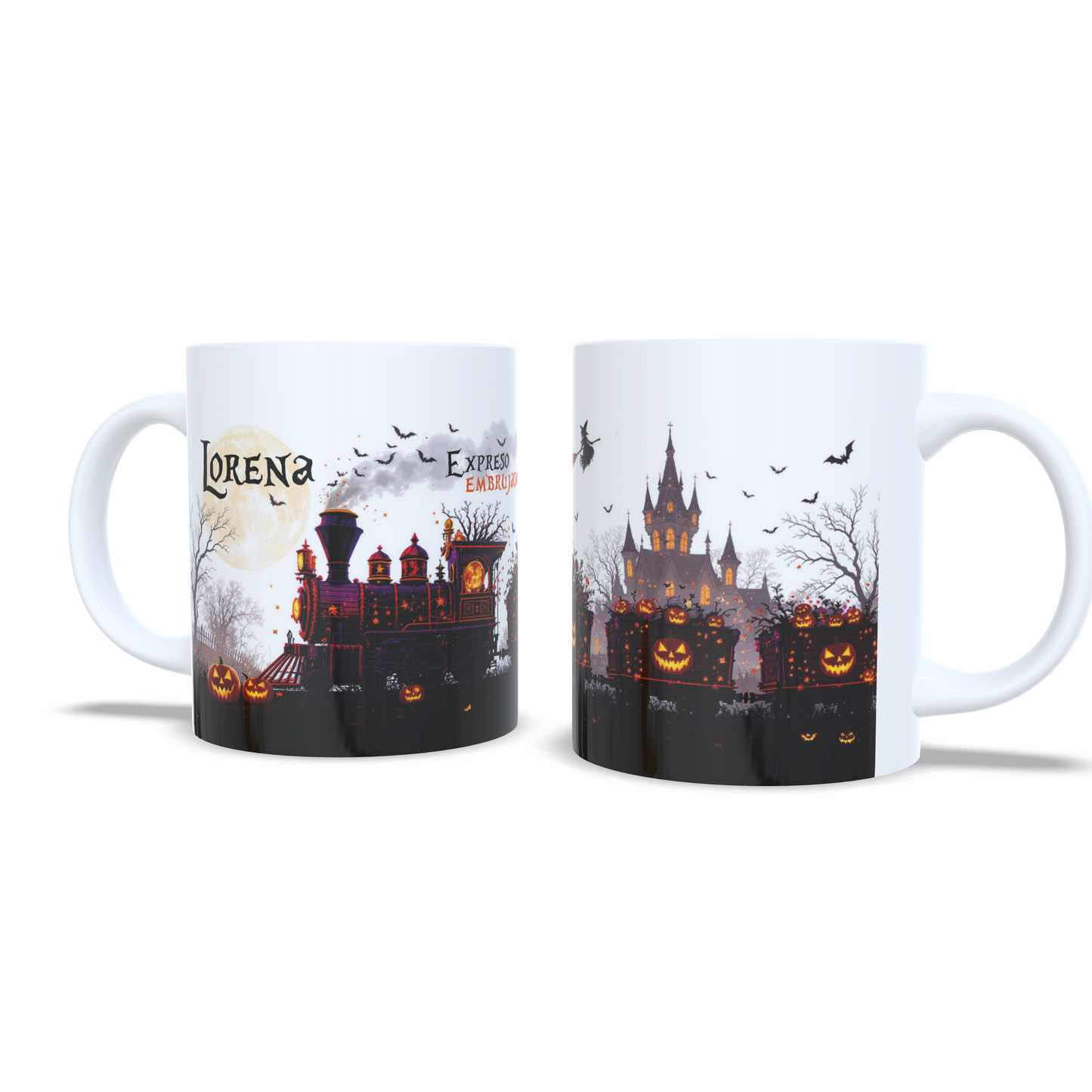 taza personalizada tren halloween enna blues regalos personalizados rivas vaciamadrid bruja truco o trato 6