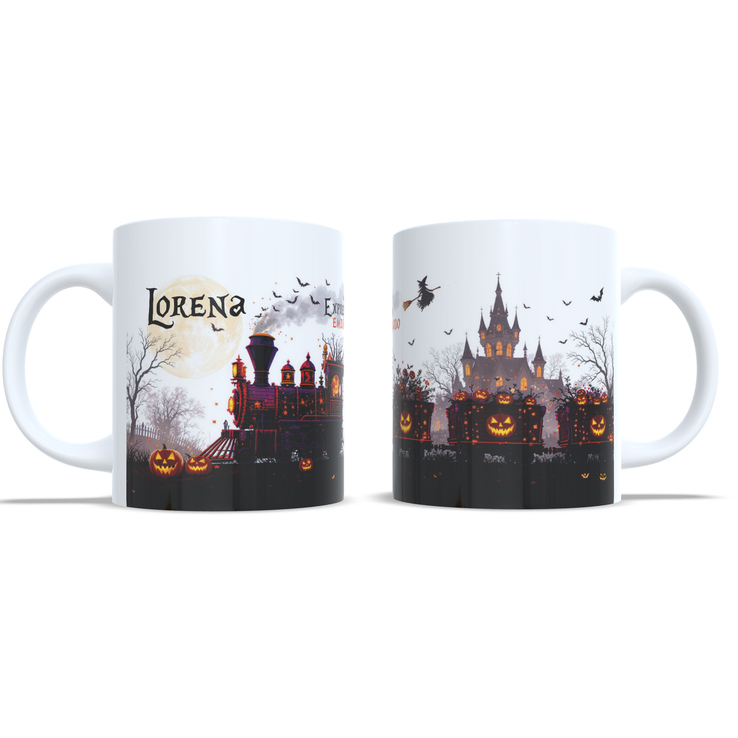 taza personalizada tren halloween enna blues regalos personalizados rivas vaciamadrid bruja truco o trato 1