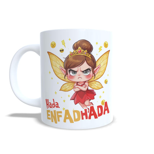 Hada Enfadada Enfadhada - Taza personalizada mal humor