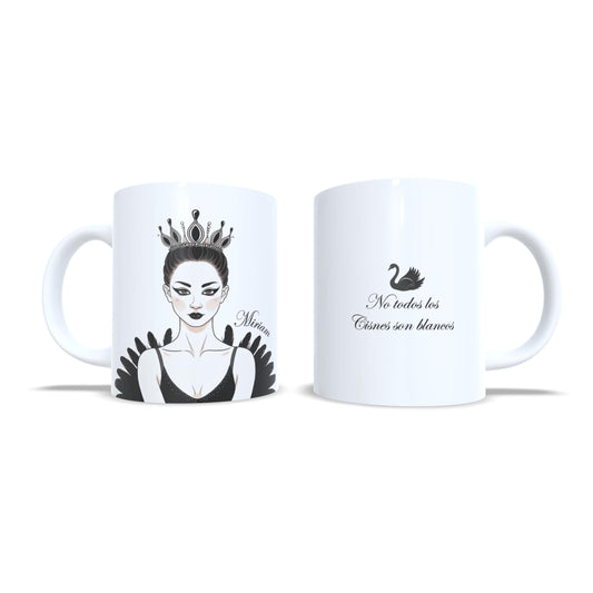 Cisne negro lago de los cisnes - Taza ballet personalizada