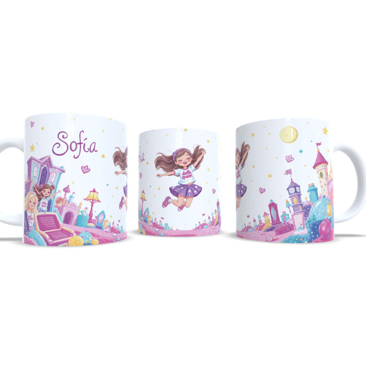 Muñeca Inspiración Barbie "Dolls Queen" - Taza personalizada