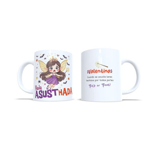 Hada Asusthada Asustada Magia - Taza personalizada Halloween