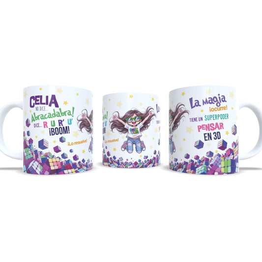 Cubo de Rubik Queen versión niña - Taza personalizada