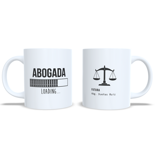 Futuro Abogado o Abogada - Taza personalizada estudiantes Derecho