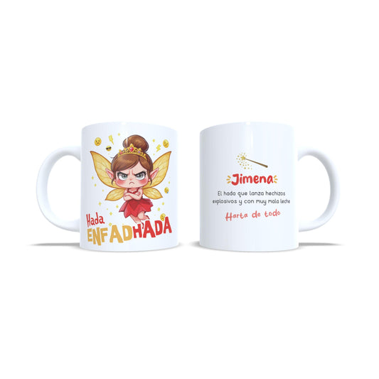 Hada Enfadada Enfadhada - Taza personalizada mal humor