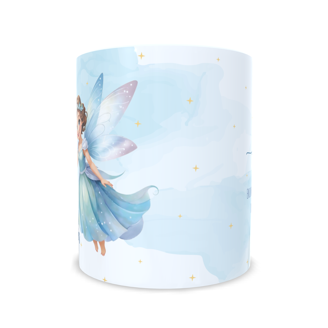Hada de los dientes taza personalizada con nombre y mensaje