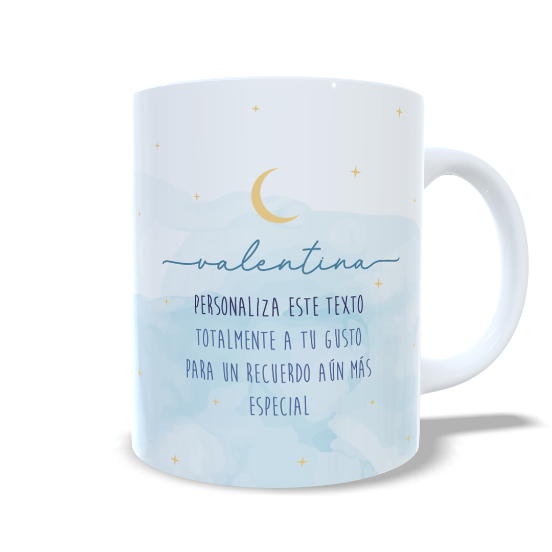 Hada de los dientes taza personalizada con nombre y mensaje