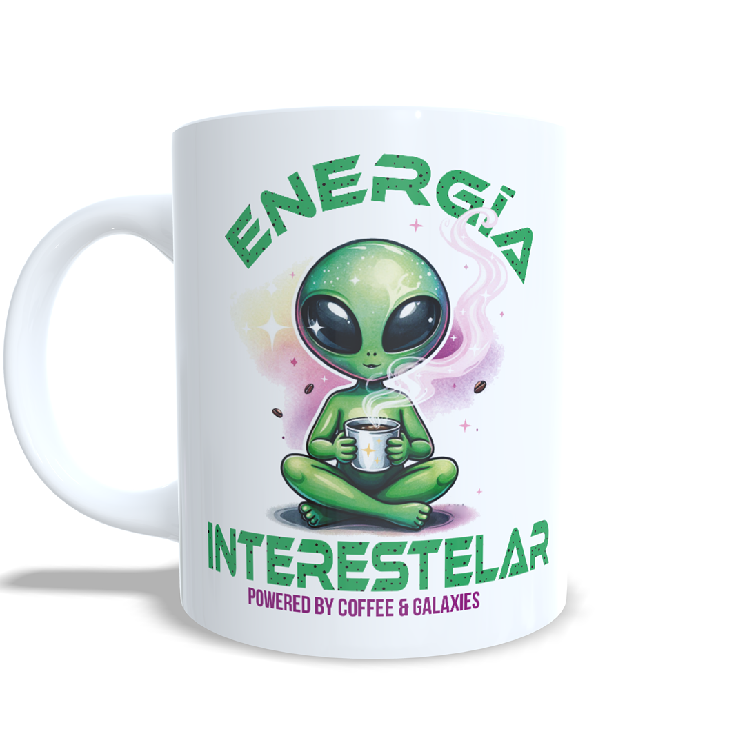Energia interestelar cafe cosmico - Taza alien marciano extraterrestre