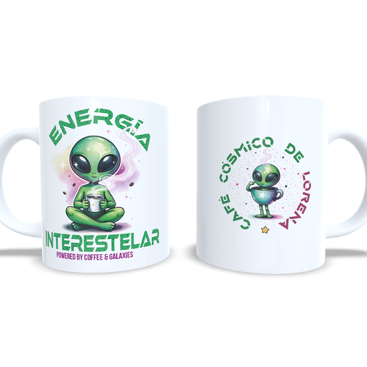 Energia interestelar cafe cosmico - Taza alien marciano extraterrestre