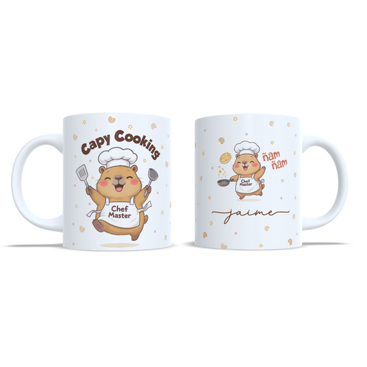 Capi Cooking Capibara Chef Cocinero - Taza personalizada
