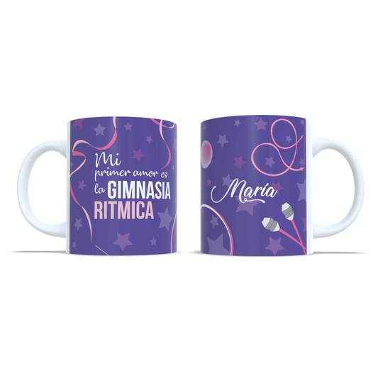 Mi primer amor es la gimnasia ritmica - Taza personalizada