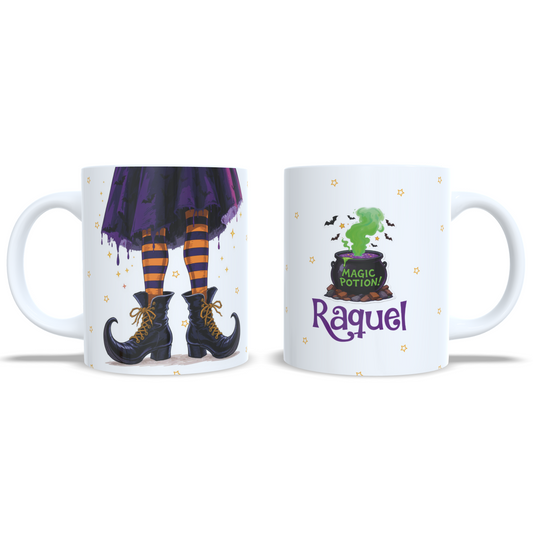 taza personalizada bruja piernas pocion enna blues designs rivas vaciamadrid madrid brujita halloween regalos personalizados 5