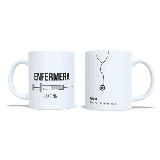 Futuro Enfermera o Enfermero - Taza personalizada estudiantes