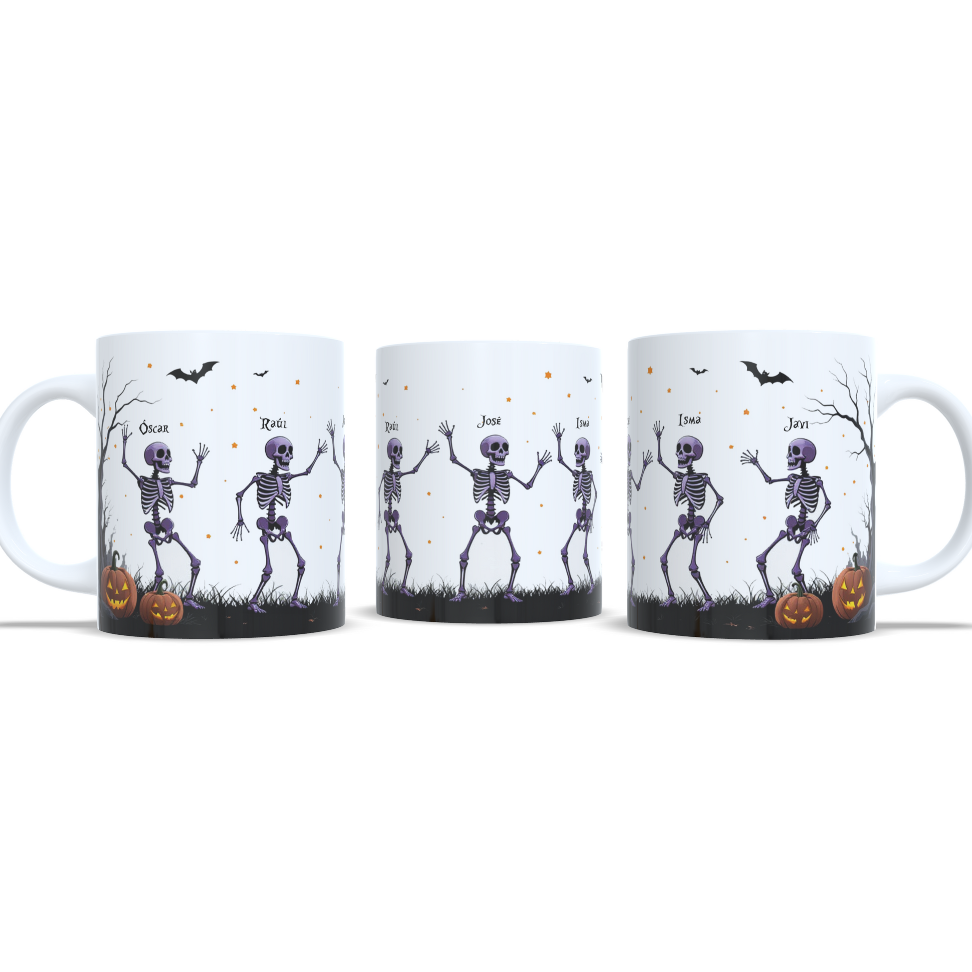 taza personalizada esqueletos halloween calabazas regalos personalizados rivas vaciamadrid 3