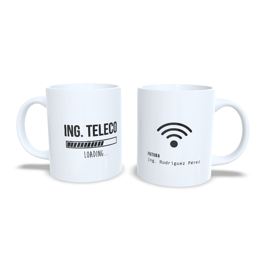Futuro Ing. Telecomunicaciones Teleco - Taza personalizada estudiantes