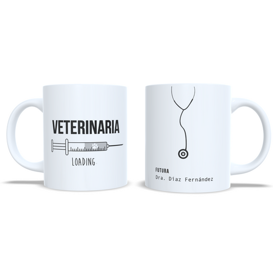 Futuro Veterinario o Veterinaria - Taza personalizada estudiantes