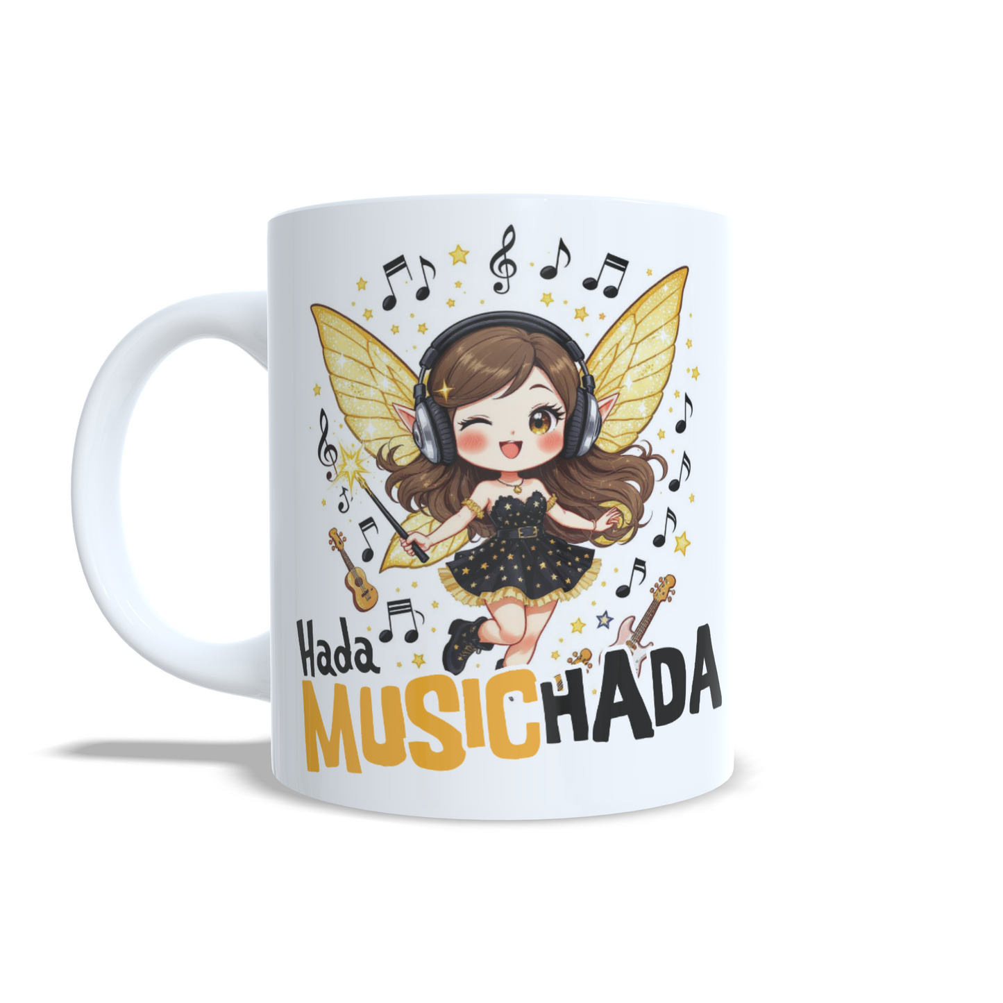 Hada Music-hada amante de la musica Taza personalizada